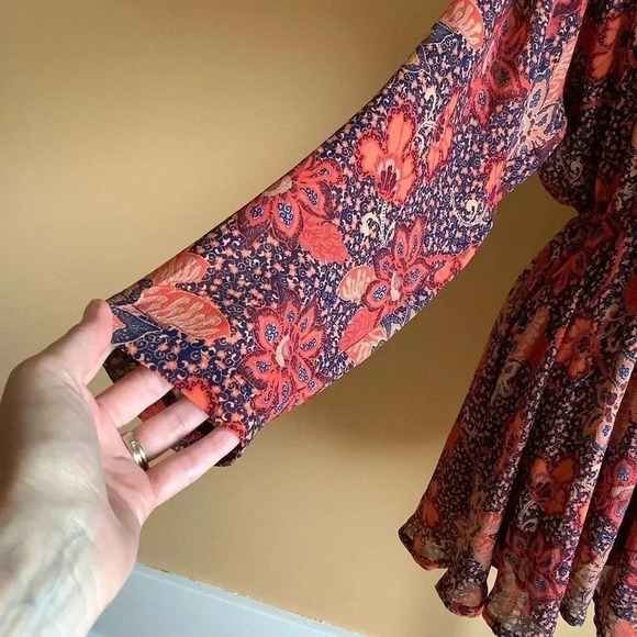 FREE PEOPLE Oversized Floral Mini Dress - Picture 7 of 16